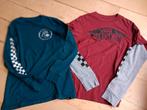 2x longsleeve 134/140 Vans Quicksilver, Vans, Ophalen of Verzenden, Zo goed als nieuw, Shirt of Longsleeve