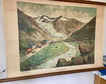 Schoolplaat Rohne gletscher beschikbaar voor biedingen