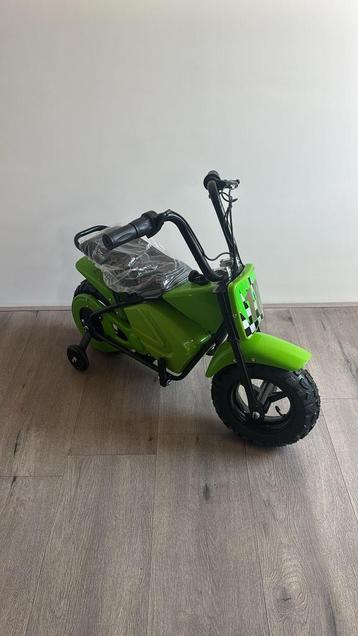 Stoere Mini Crossmotor Elektrisch | Inclusief Zijwielen beschikbaar voor biedingen
