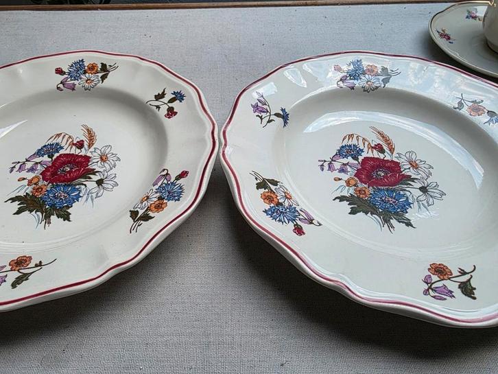 Sarreguimines Frans bord a 5,95 pst, Antiek en Kunst, Antiek | Servies los, Ophalen of Verzenden