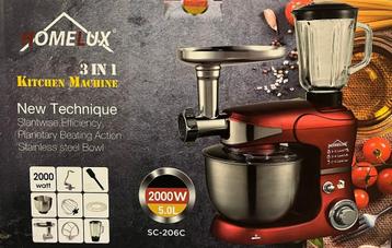 Homelux - 3 in 1 - keukenmachine - 2 modellen - Nieuw beschikbaar voor biedingen