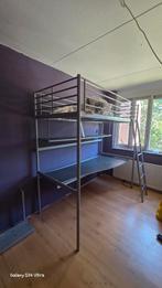 Hoogslaper met bureau van ikea, Huis en Inrichting, Slaapkamer | Stapelbedden en Hoogslapers, Ophalen, Eenpersoons, Zo goed als nieuw