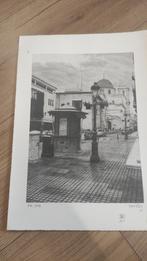 Tekening Van Dorp In Spanje, Antiek en Kunst, Ophalen of Verzenden