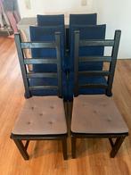 *gratis* 3 Zwarte IKEA Stoelen met Kussens, Huis en Inrichting, Ophalen, Gebruikt, Drie, Zwart