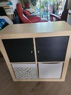 Ikea Expedit Kallax 2x2 Eshoorn met deurtjes en manden, Ophalen, Zo goed als nieuw