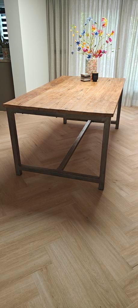 Eettafel 180 x 100 cm, Huis en Inrichting, Tafels | Eettafels, Zo goed als nieuw, 100 tot 150 cm, 150 tot 200 cm, Vijf personen of meer