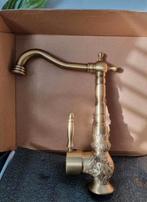 Landelijke mengkraan, messing, antiek, brons, keukenkraan, Ophalen of Verzenden, Nieuw, Koper, Kraan
