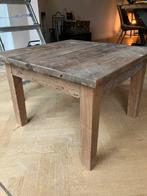 Bijzettafel hout, Huis en Inrichting, Tafels | Bijzettafels, Gebruikt, Vierkant, 55 tot 75 cm, Hout