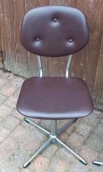 2 x Retro souderop bureau stoel, jaren 60 draaistoel, Huis en Inrichting, Ophalen, Zo goed als nieuw, Eén