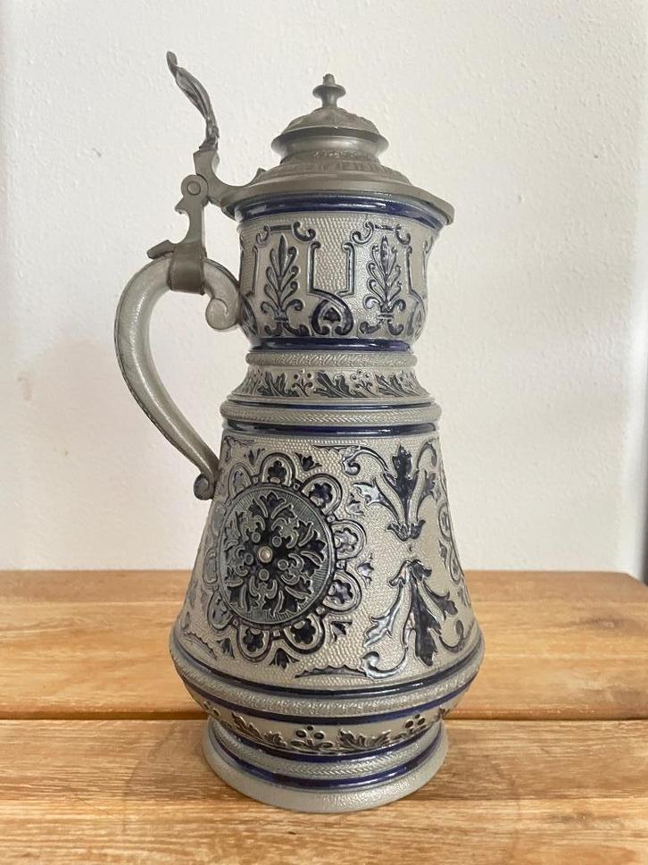 Westerwald zoutgeglazuurde bierpul, Antiek en Kunst, Antiek | Keramiek en Aardewerk, Ophalen