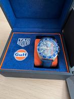 Tag Heuer Formule 1 Gulf Special Edition, Sieraden, Tassen en Uiterlijk, Horloges | Heren, Leer, Staal, Polshorloge, Ophalen of Verzenden