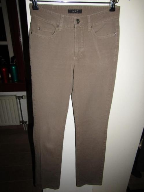 F1509 MAC mt 34 L32 jeans donkerbeige lichtbruin Angela, Kleding | Dames, Broeken en Pantalons, Zo goed als nieuw, Maat 34 (XS) of kleiner
