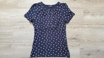 Nieuw! Vive Maria topvintage topje shirt marine ankerprint M beschikbaar voor biedingen
