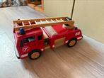 Pintoy houten brandweerauto, Kinderen en Baby's, Ophalen of Verzenden, Gebruikt