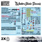 GSW Tactical numbers water slide decals, Ophalen of Verzenden, Zo goed als nieuw, Boek of Catalogus