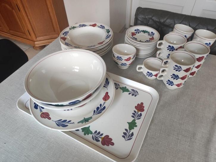 Boerenbont Servies, Huis en Inrichting, Keuken | Servies, Bord(en), Boerenbont, Aardewerk, Ophalen of Verzenden