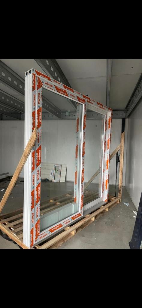 Nieuwe schuifpui 247x250, Doe-het-zelf en Verbouw, Kozijnen en Schuifpuien, Ophalen, Kunststof, 225 cm of meer, Nieuw