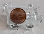 Cent van 1972 in glazen miniatuur varken, Verzenden, Koningin Juliana, 1 cent