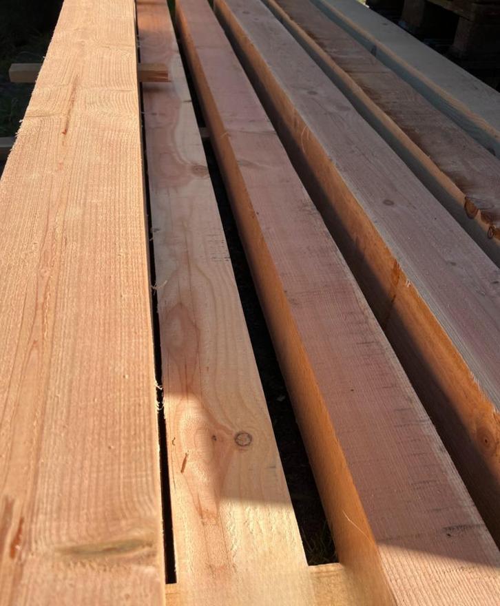 Douglas balken 15 x 15, Tuin en Terras, Palen, Balken en Planken, Nieuw, Balken, 250 cm of meer, Ophalen