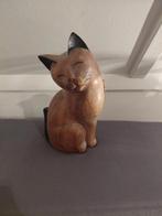 Houten Kat Beeld, Ophalen of Verzenden, Gebruikt, Dier