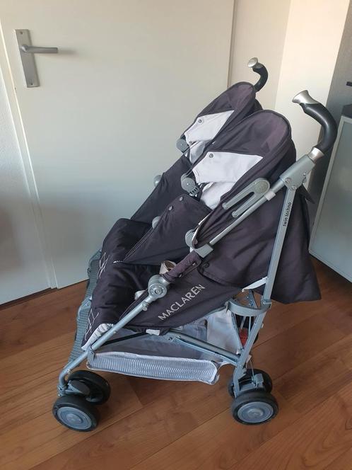 ZGAN Maclaren twin techno duo, kal helemaal plat, Kinderen en Baby's, Buggy's, Zo goed als nieuw, Maclaren, Ophalen