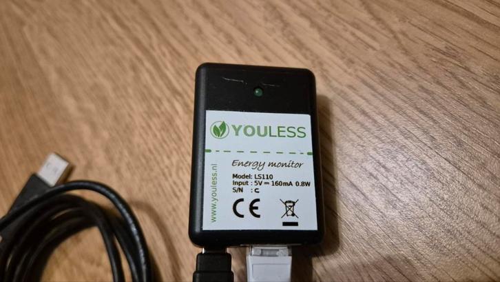 Youless LS110 Energiemeter, Doe-het-zelf en Verbouw, Meetapparatuur, Ophalen of Verzenden