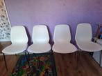4 Ikea stoelen Leifarne, Huis en Inrichting, Stoelen, Ophalen, Kunststof, Gebruikt, Wit