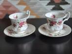 2 kopjes van het merk Royal Albert + en 5 schoteltjes, Antiek en Kunst, Antiek | Servies los, Ophalen of Verzenden