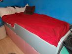 Bed met opberglades, Huis en Inrichting, Slaapkamer | Bedden, Ophalen, Gebruikt, 90 cm, Eenpersoons