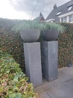 Brynxz zuilen met pot en zijde plant, Ophalen, Gebruikt, 40 cm of meer, Tuin