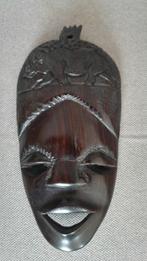Houten masker, origineel tribal art, prachtig bewerkt., Ophalen of Verzenden