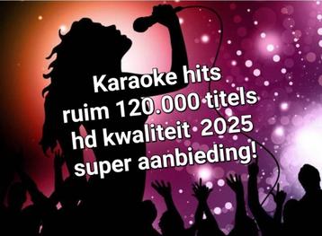 Professionele karaoke songs +- 120.000 titels op hardeschijf beschikbaar voor biedingen