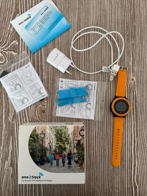 One2track GPS telefoon Horloge - Oranje - Connect Move, Sieraden, Tassen en Uiterlijk, Smartwatches, Gebruikt, Android, Oranje