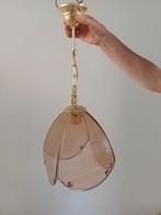 Hollywood Regency hanglamp. Puntgaaf., Huis en Inrichting, Lampen | Hanglampen, Ophalen of Verzenden, Zo goed als nieuw, Glas