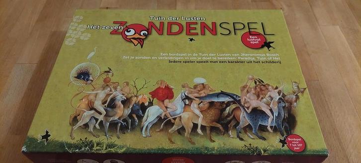 Het Zeven Zonden Spel - Tuin der Lusten, Hobby en Vrije tijd, Gezelschapsspellen | Bordspellen, Zo goed als nieuw, Drie of vier spelers