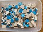 Mozaiek keramiek puzzel steentjes fel blauw 100 gram, Hobby en Vrije tijd, Nieuw, Ophalen of Verzenden, Materiaal