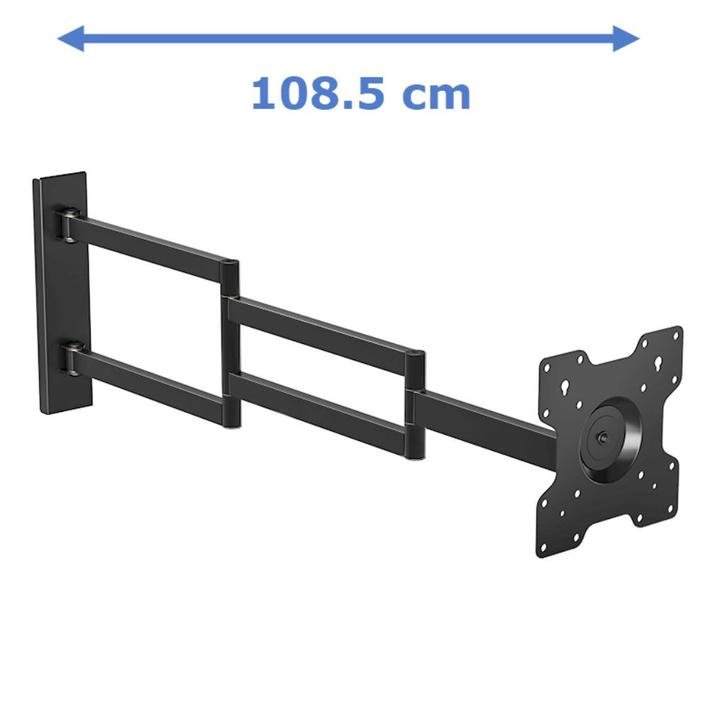 108,5 cm Draai- en Kantelbare TV Beugel Zwart, Audio, Tv en Foto, Televisiebeugels, Nieuw, Ophalen