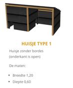 Konijnhok, Dieren en Toebehoren, Knaagdieren en Konijnen | Hokken en Kooien, Gebruikt, Minder dan 75 cm, Hok, Ophalen