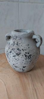 Stoere grijze kruik - landelijke decoratie, Huis en Inrichting, Steen, Overige kleuren, Ophalen of Verzenden, Zo goed als nieuw