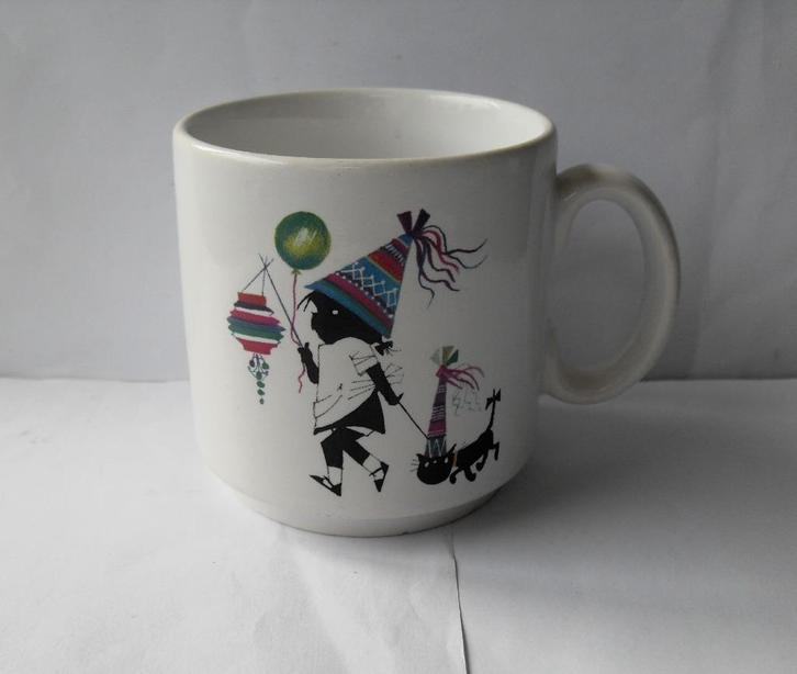 Jip en Janneke Beker, Mok,, Huis en Inrichting, Keuken | Servies, Zo goed als nieuw, Kop(pen) en/of Schotel(s), Overige stijlen