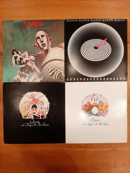 4 vinyl elpees Queen 70's, Cd's en Dvd's, Vinyl | Rock, Zo goed als nieuw, Poprock, Ophalen of Verzenden