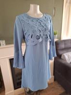 Rinascimento trompet blauwe jurk L 42 gratis verzenden in NL, Knielengte, Gedragen, Verzenden, Blauw