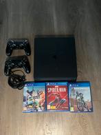PlayStation 4 slim 1tb, Met 2 controllers, Gebruikt, Ophalen of Verzenden, 1 TB