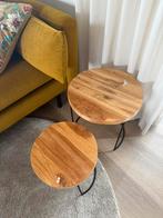 Bijzettafeltjessetje 35 cm / 25 cm. Onbehandeld hout, Ophalen, Minder dan 45 cm, Minder dan 55 cm, Gebruikt