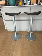 Set van 2 moderne barkrukken, Ophalen, Met voetsteun, 60 tot 90 cm, Zo goed als nieuw