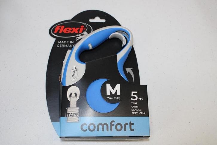 Flexi TAPE comfort M 5m max 25KG blauw, Dieren en Toebehoren, Hondenriemen, Nieuw, Hondenriem, Ophalen of Verzenden