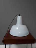 Vintage emaille Lampenkap Industrieel Design jaren 50 Grijs, Gebruikt, Ophalen of Verzenden, Metaal, Minder dan 50 cm