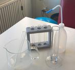 #Laboratoriumbenodigdheden - beker, reageerbuisrek, cilinder, Ophalen of Verzenden