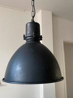 2x Stoere hanglamp, fabriekslamp, zwart metaal, Huis en Inrichting, Lampen | Hanglampen, Ophalen, 50 tot 75 cm, Zo goed als nieuw