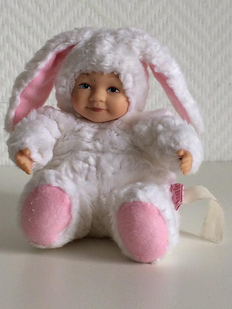Anne Geddes Konijntje in Ei Knuffel, Ophalen of Verzenden, Zo goed als nieuw, Konijn